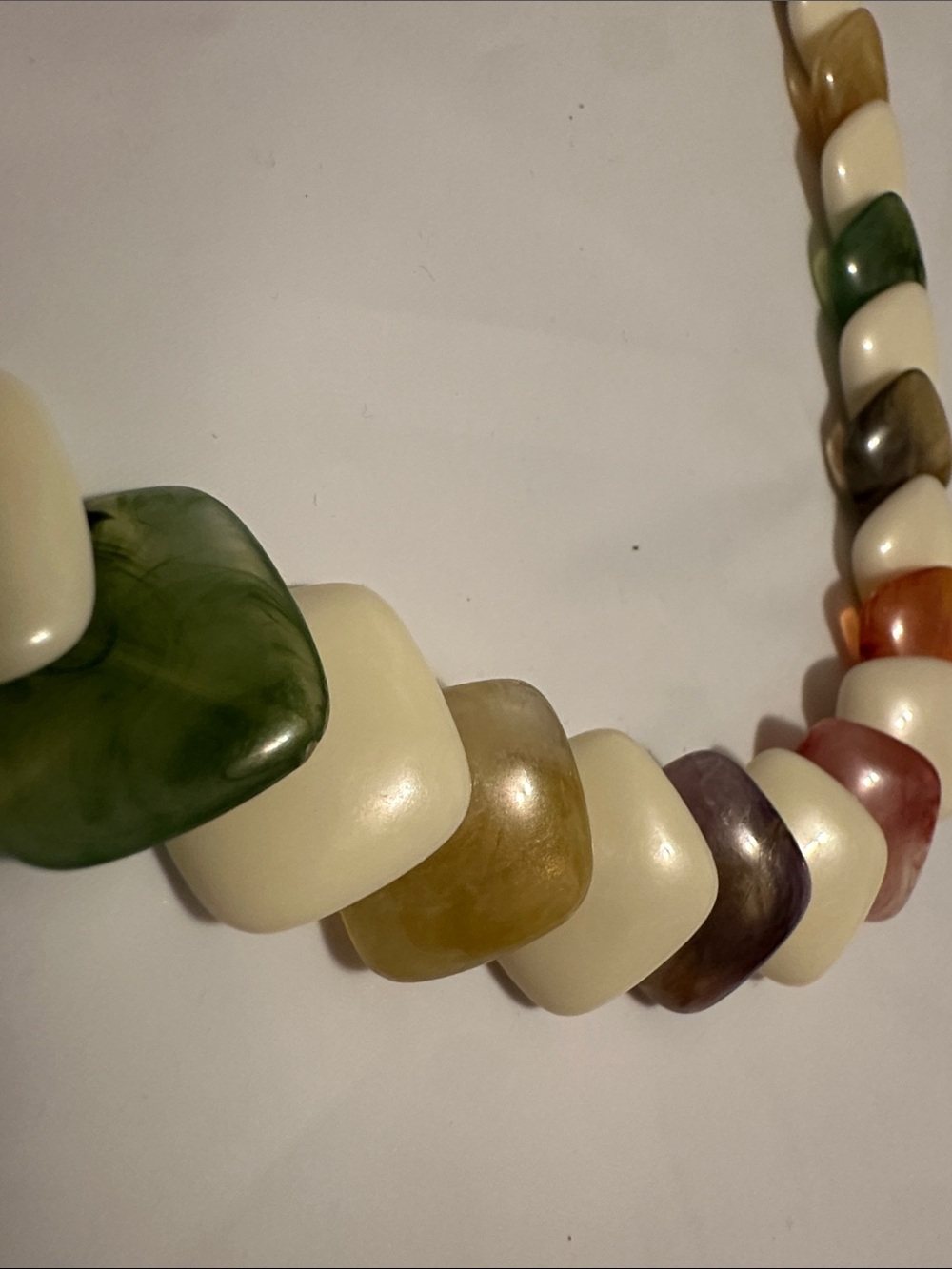 💚✨ Vintage Multicolour Beaded Necklace ✨💚